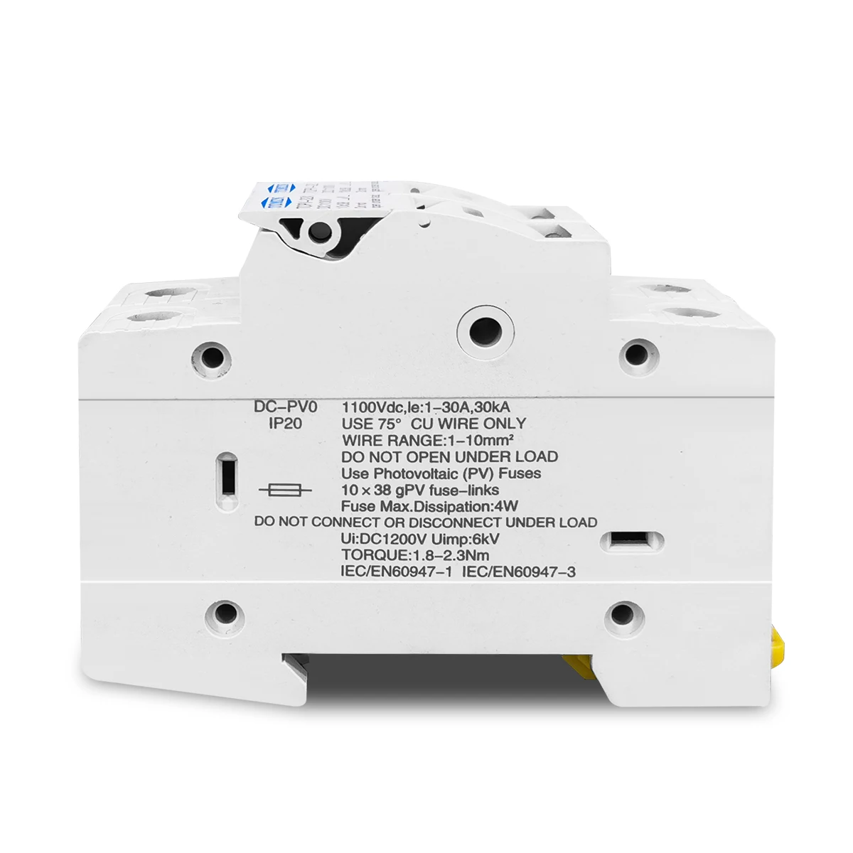 2P Parallel DC Fuse Holder 10*38mm High Voltage Solar PV 1100V TOMZN TOPV-30 Base Photovoltaic System Protection Protector gpV