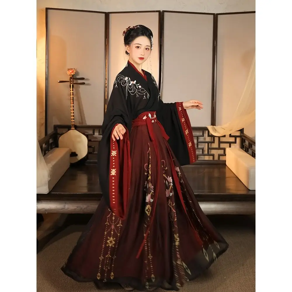 Chinese Traditional Hanfu Costume Woman Ancient Han Dynasty Dress Oriental Princess Dress Lady Elegance Tang Dynasty Dance Wear