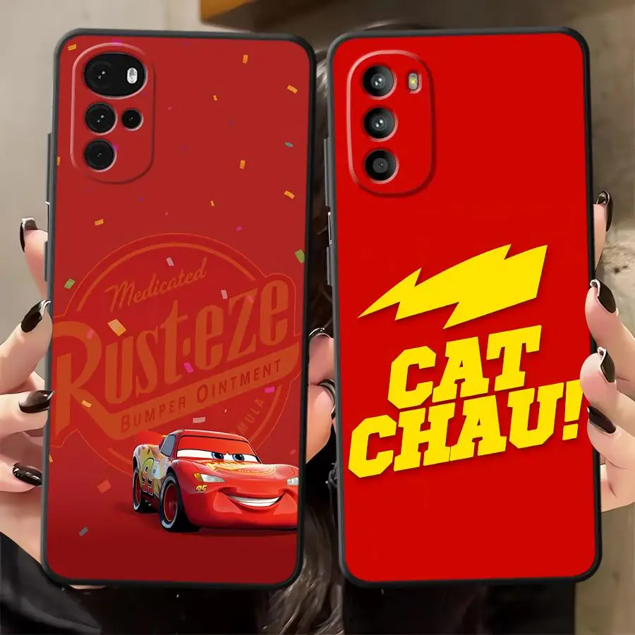 

Черный мягкий чехол для телефона Disney Lightning McQueen для Motorola Mot G52 G32 G22 Edge40 Edge 20 Pro 30 Lite G71 G51 G73 G60s