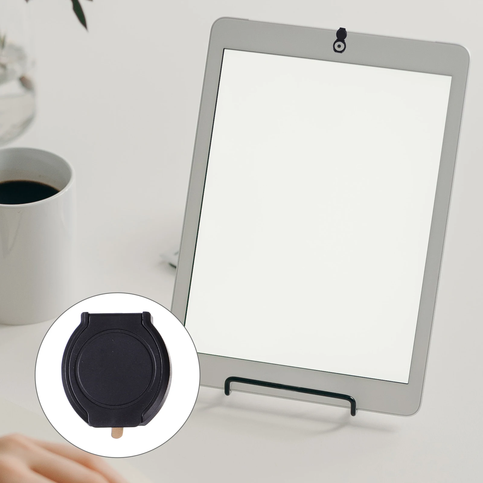

5Pcs Webcam Privacy Cover Laptop Camera Protector Phone Tablet Accessories Black Cartoon Sticker Easy Store Practical Safe