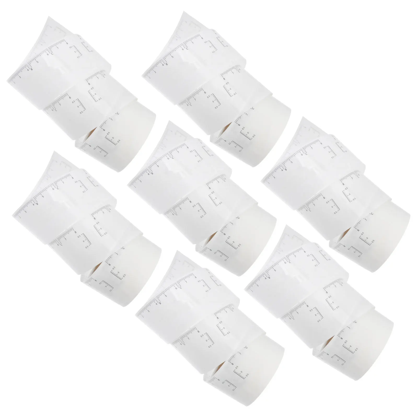 50 個の眉毛シェイパー測定定規プレミアム素材位置決め眉毛マッパー対称描画ツール用