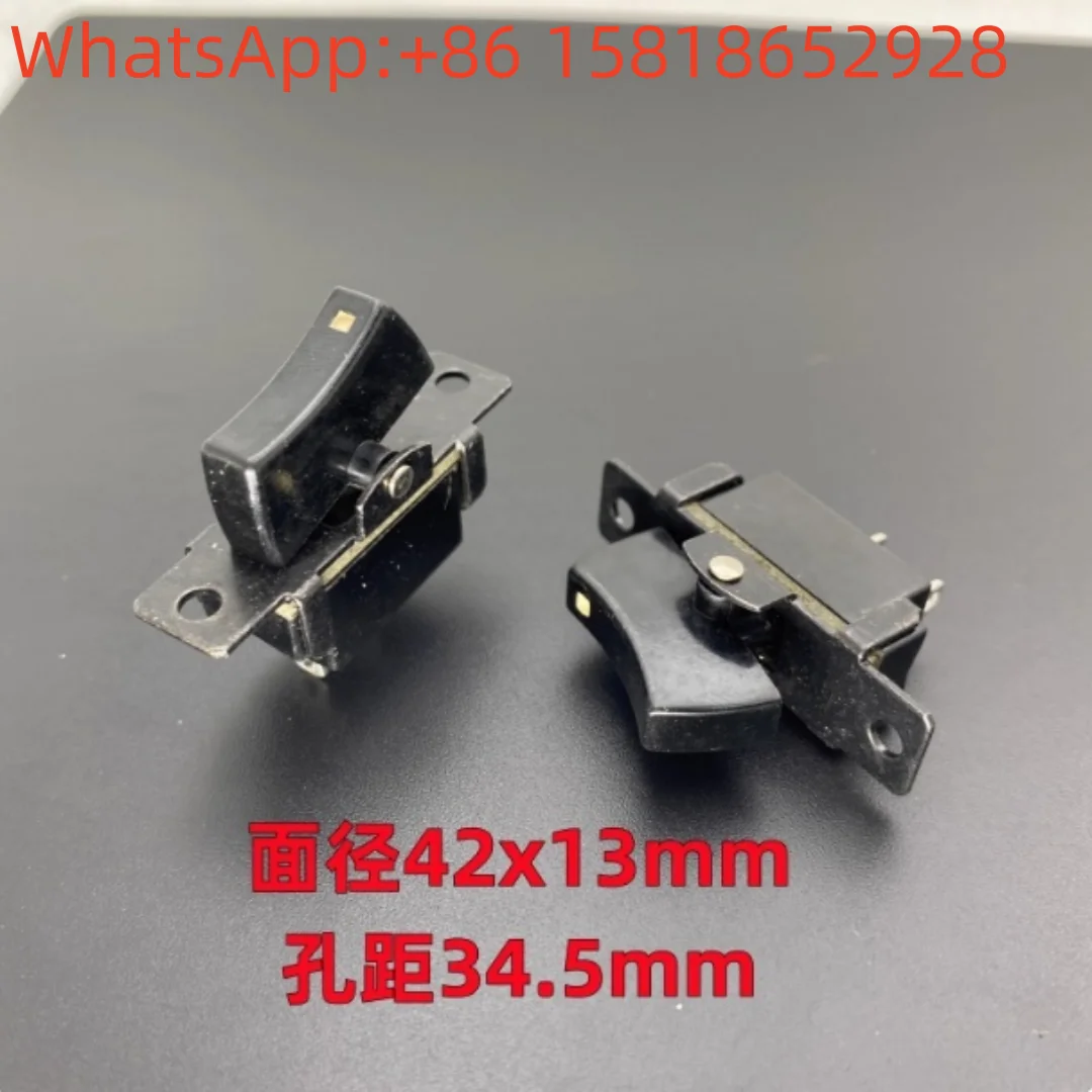 

2pcs Taiwan Chily CHILY 3001 Boat-shaped Switch Button 2-pin 2-position Bracket Mount Hole Rocker Power Button