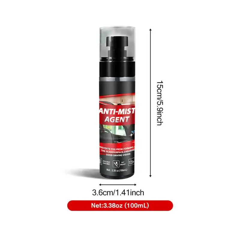 Dél'offre bueur étanche pour vitres de voiture, spray anti-buée pour vitres de véhicules naturels, injuste, 100ml