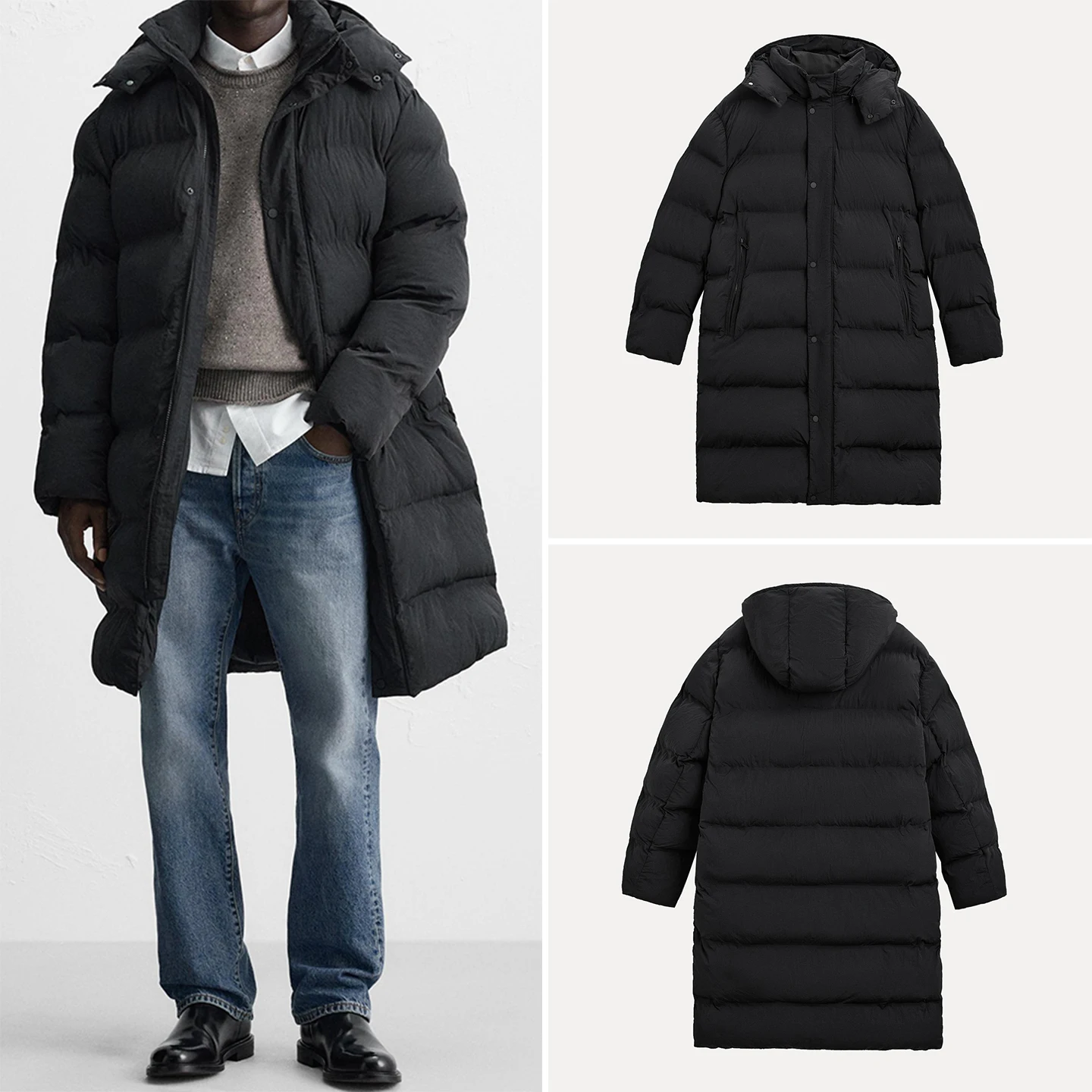 

Faionable Long Zipper Jaet Men's Cotton Clothing Tech Fabric Autumn New Arrival Youth Sle Busin Casual Coat