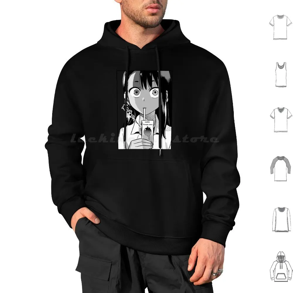 Nagatoro Drinking Juice Hoodies Long Sleeve