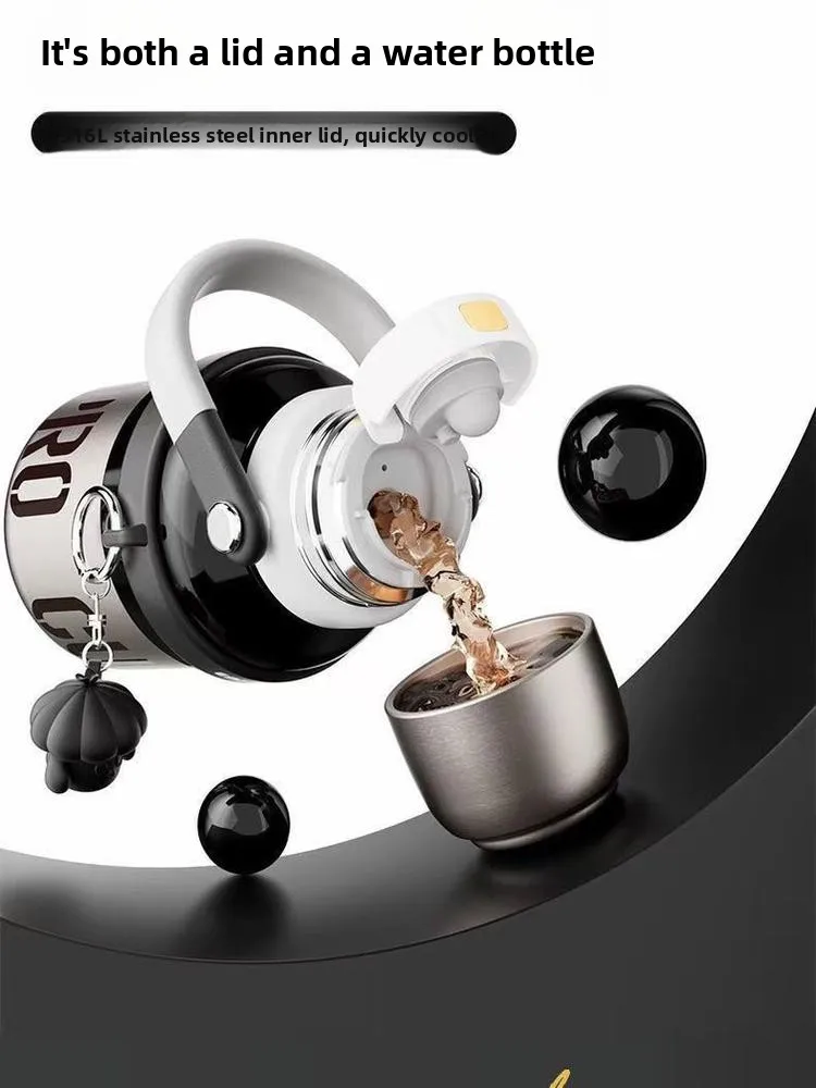 

Cuppro Large Capaci Stainl Steel Insulated Water Bottle with Strap ex High Aesthetic Value Carry-On Mug for Outdoor