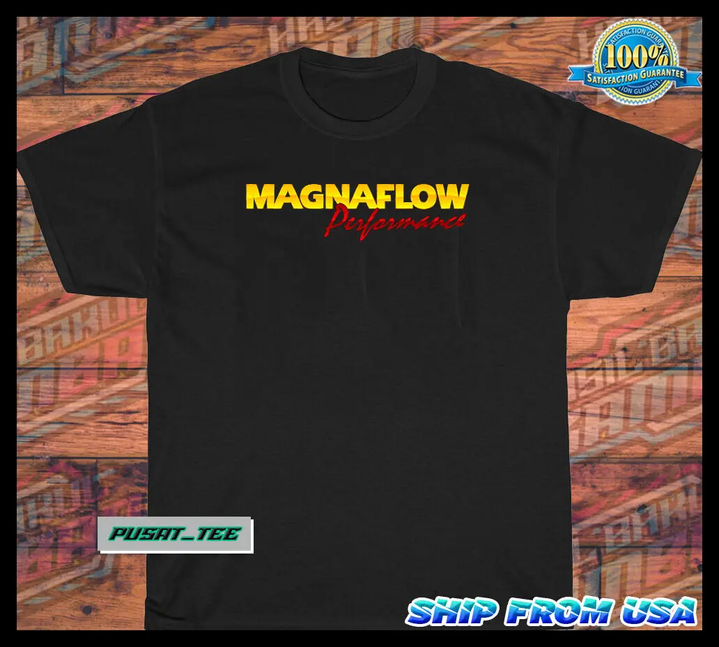 New Item Magnaflow Performance American Funny Logo Men's T-Shirt Size S-5XL