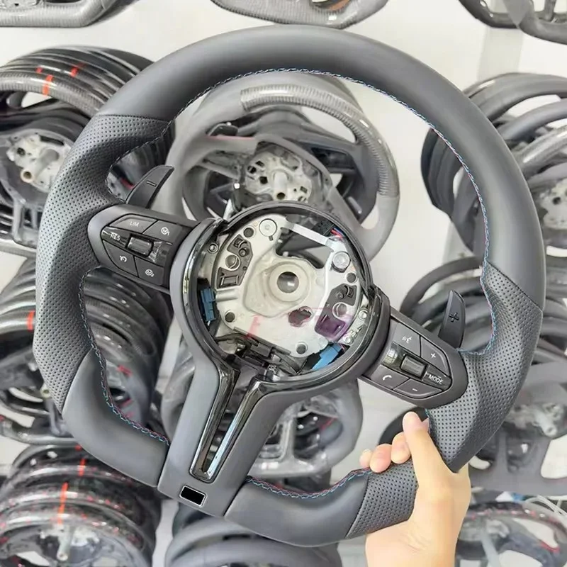 For BMW M Performance Steering Whee F30 F10 F32 F20 F15 F25 E70 E71 E72 E90 E92 M3 M5 M6 Leather Steering Wheel Car Accessories！