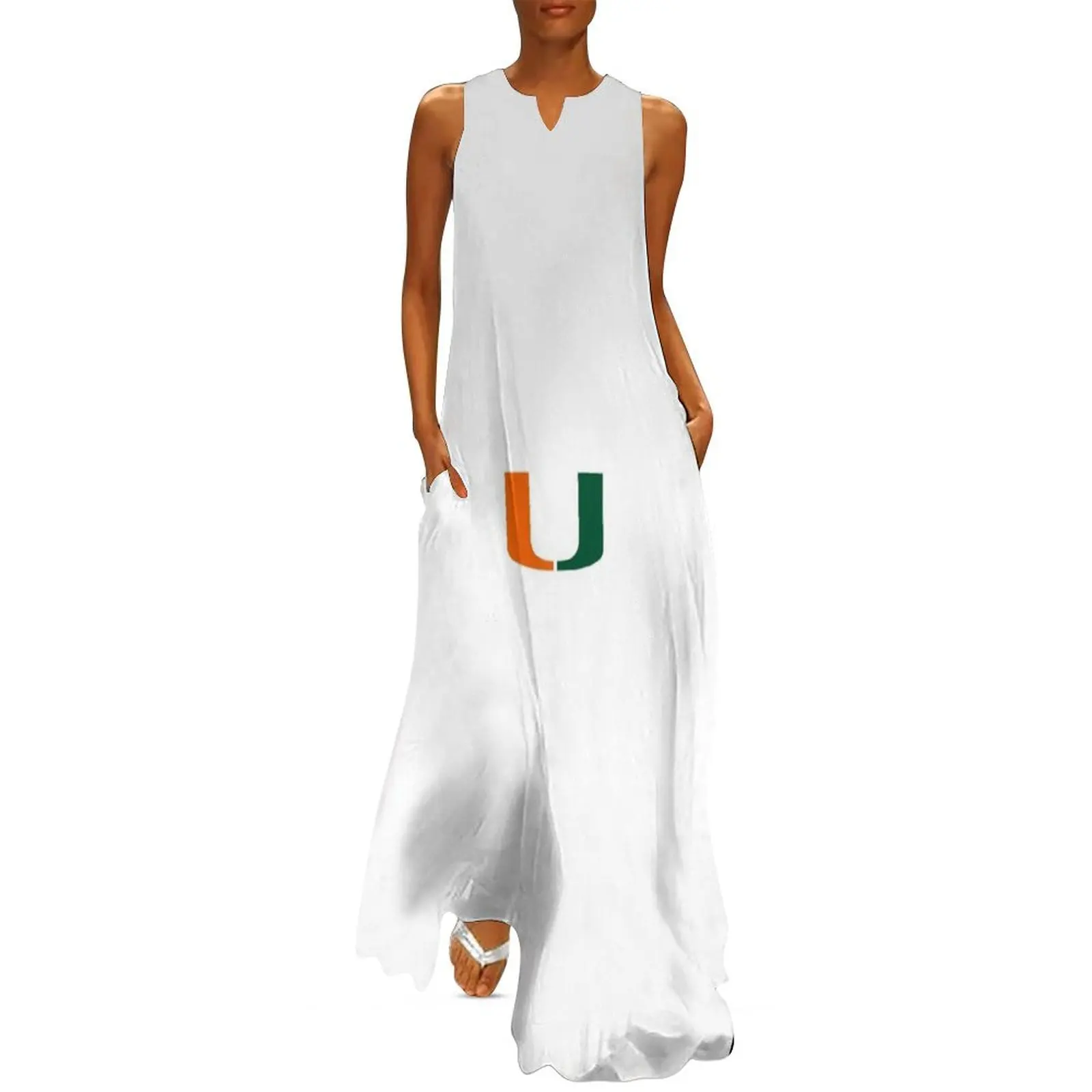 

University of Miami Long Dress Woman"s evening dress Casual dresses Party dresses for women sensual sexy dress for women