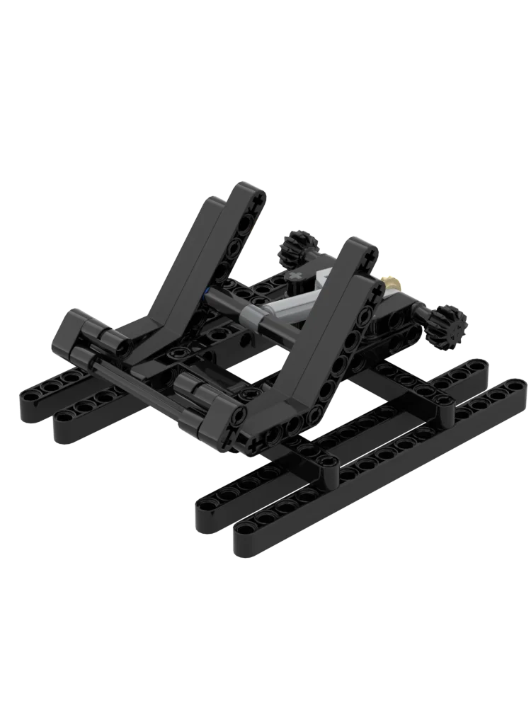 MOC Building Blocks Portable Universal Desktop Phone and Tablet Stand Adjustable Seat Style (Parts Pack+Electronic Manual）