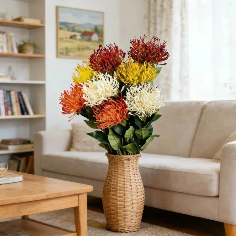2-pecas-de-flores-artificiais-laranja-com-6-folhas-macias-buque-de-plantas-verdes-falsas-para-arranjos-florais-em-casa-casamentos-e-festas
