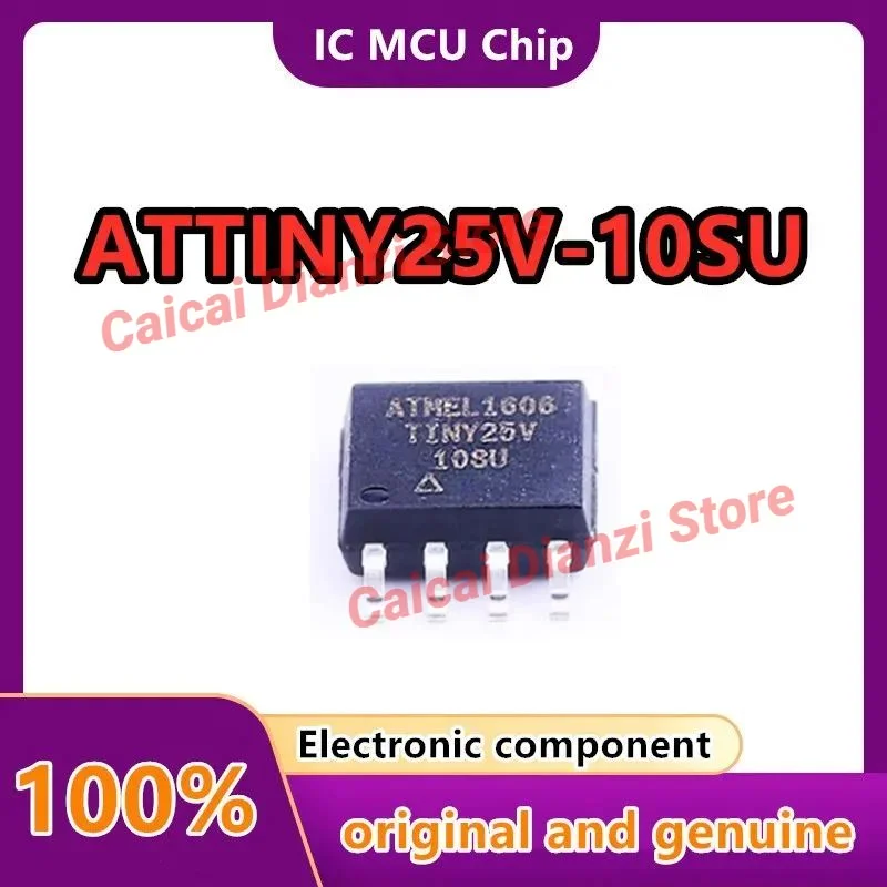 10PCS/LOT ATTINY25V-10SU Sop8 silk screen TINY25V 8-bit microcontroller-MCU new original