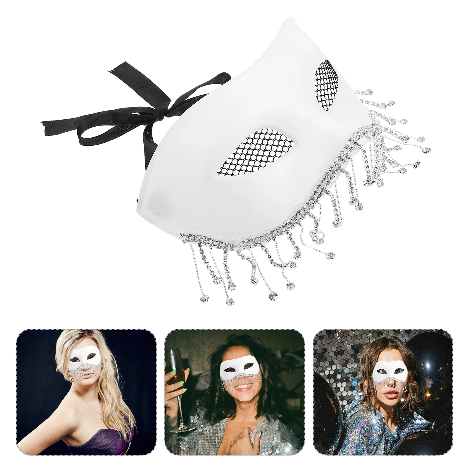 

Cosplay Mask Miss Face Masks Halloween PVC Sparkly Christmas Masquerade