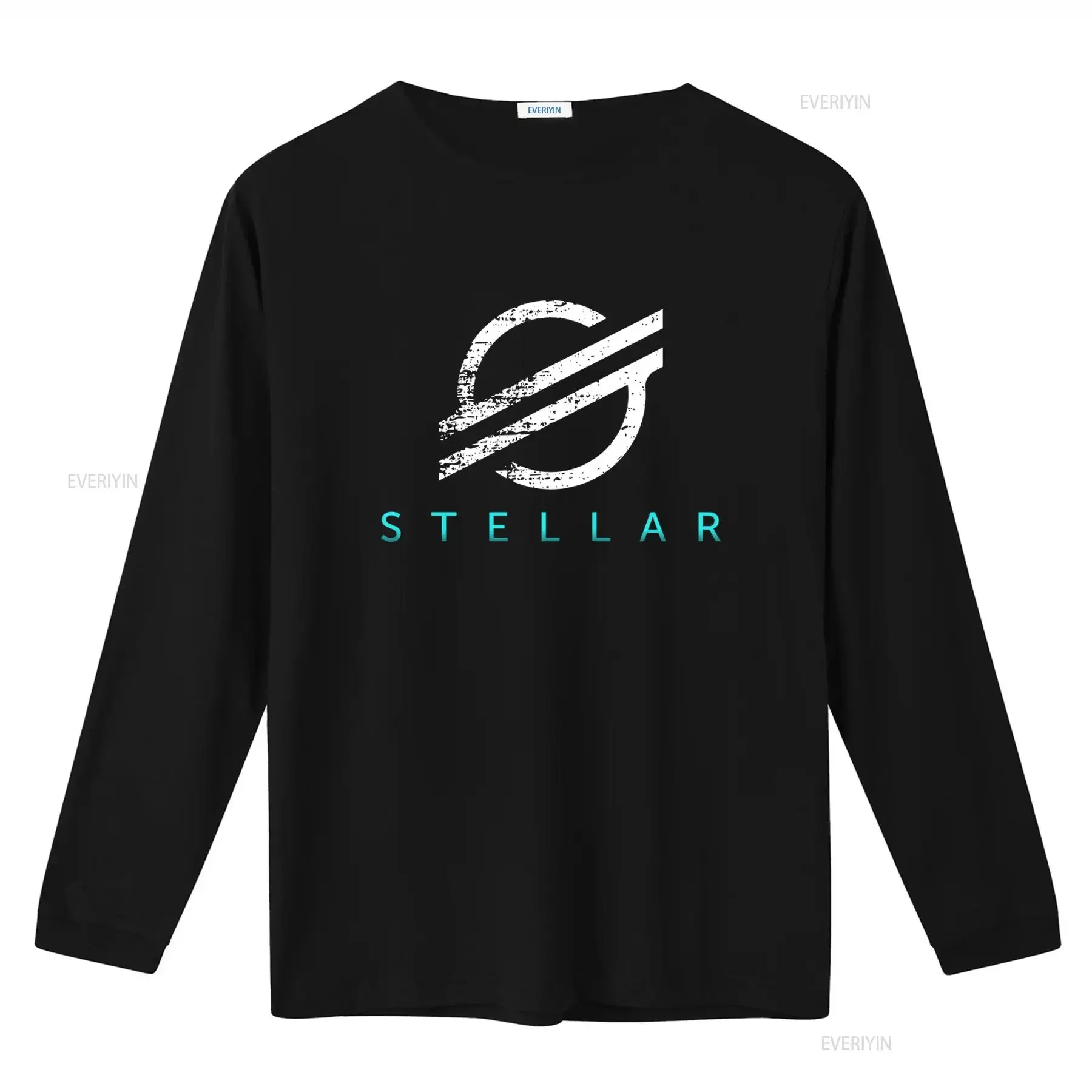 Stellar Logo T Shirt Lumens Cryptocurrency Xlm Design Streetwear Fashion vintage Washed Comfortable graphic designer clothes