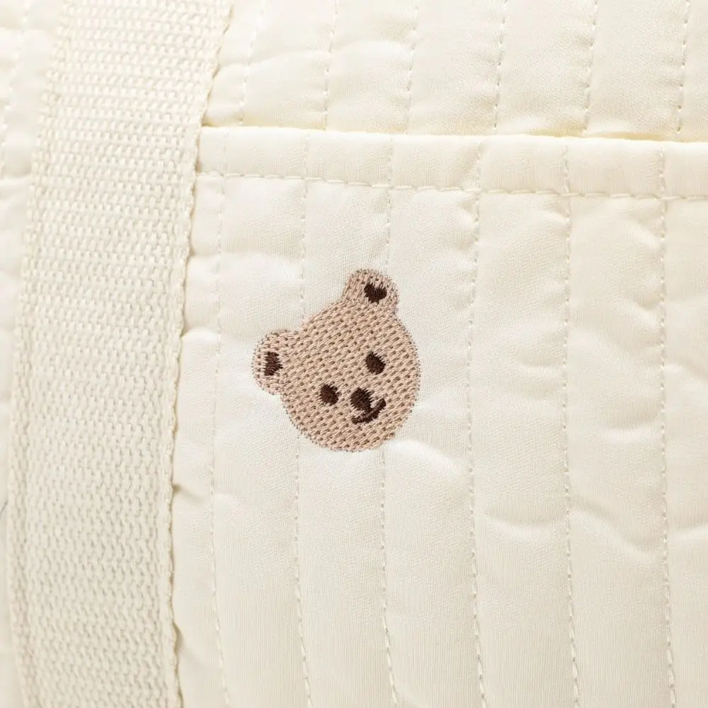 

Large Capacity Travel Luggage Bag Multi Functional Cartoon Bear Handheld Duffle Bag Foldable Sweet Flower Cute Mommy Bag Home