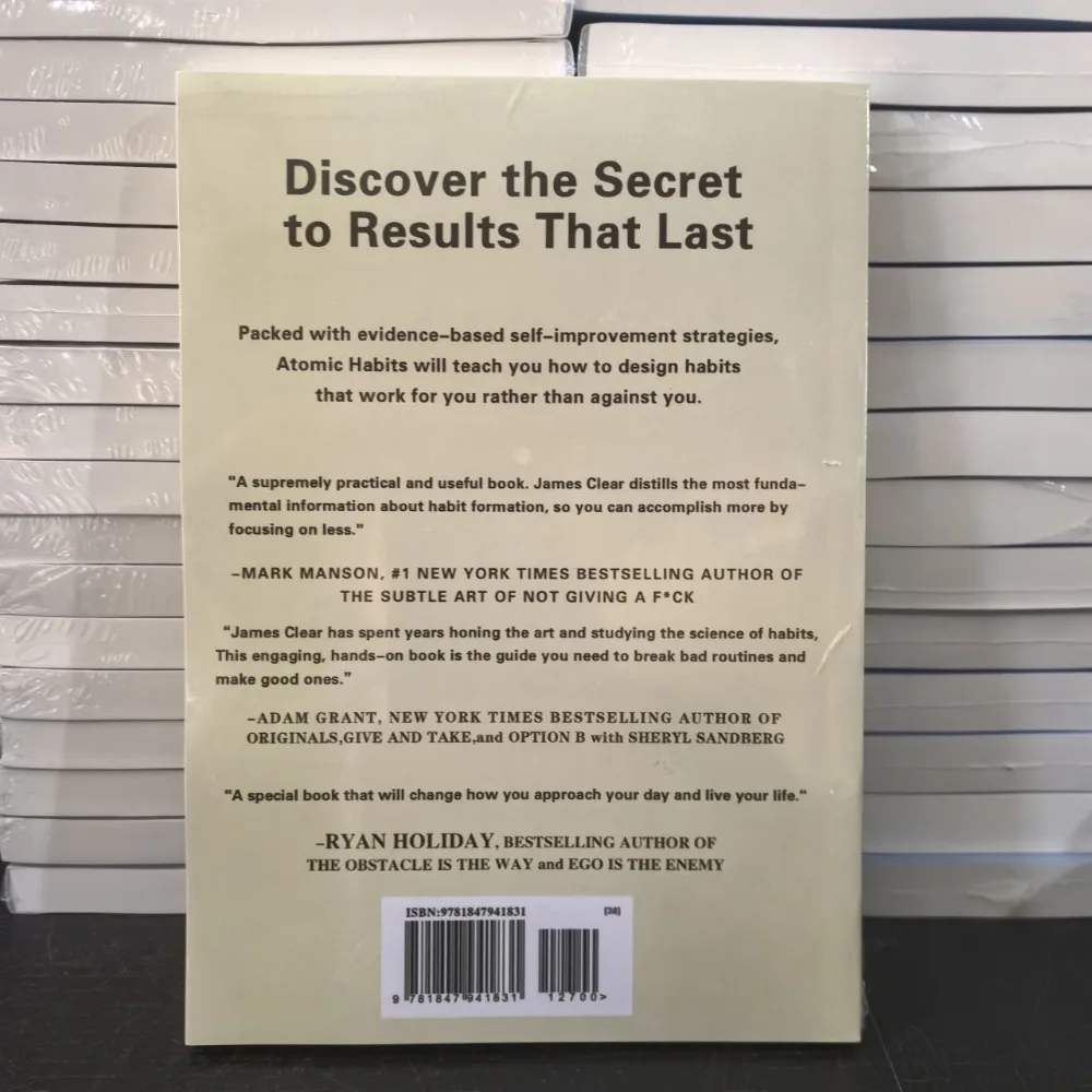 Atomic Habits English Book Self Help Personal Growth Habit Formation Behavior Change Non Fiction Lifestyle Reading Book