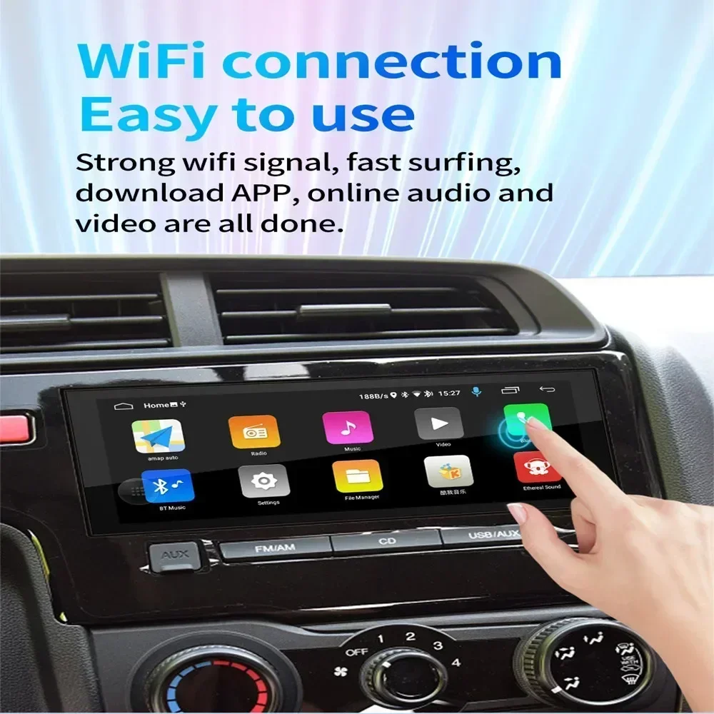 1 Din Car Android Multimedia Player 6.9 Inch Touch Screen Carplay Auto Autoradio Stereo Video GPS WiFi Universal 1din Auto Radio