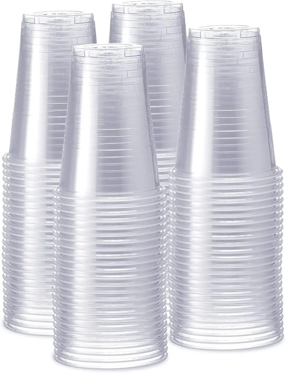 

Clear Plastic Cups [16 oz - 240 Count] Disposable Cold Drinking Cups for Parties, Events, & Everyday Use - Crystal Clear