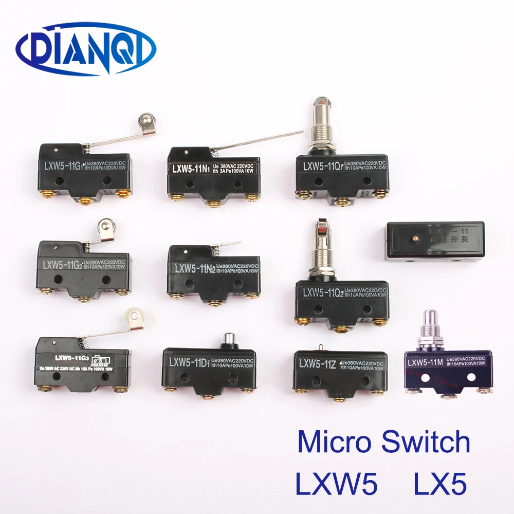 LXW5 11N1 11N2 11G1 11G2 11G3 11Q1 11Q2 11D1 11Z LX5 travel witches button Limit Switch 3 Screw Terminal Micro Switch Momentary