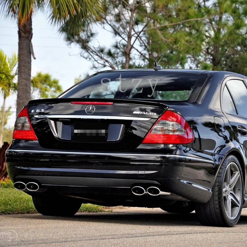 For Mercedes Benz E-Class W211 E180 200 260 300 320 240 230 280 35 Rear Roof Trunk Lid Spoiler Wings Car Tuning Accessories Part - view 6