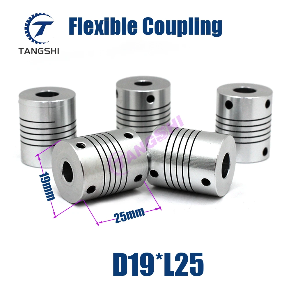D19L25 Coupling Aluminium Flexible Coupling CNC Stepper Motor Shaft Component Encoder Engraving Machine Metal Coupler
