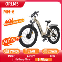 ORLMS MN-6 Off-road Electric Bike 1000W*2W Motor 52V 23AH Battery City Snow E-Bike 26 Inch Tire Adult Electric Bicycle