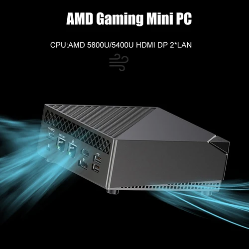 AMD 게이밍 컴퓨터 라이젠 7 5800U 4500U 베가 그래픽 2 * DDR4 NVMe SSD 데스크탑 미니 PC, 윈도우 11 프로, 3x4K HTPC, WiFi6, BT C타입 