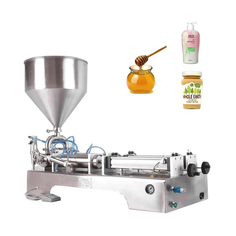 

Double Heads Paste Filling Machine Honey Stick Cream Shampoo Moisturizer Lotion Cosmetic Oil Honey Food Filler ﻿