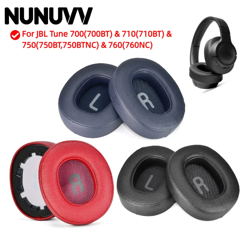 

2pcs/pairs Leather Headphone For JBL Tune 700(700BT)&710(710BT)&750(750BT,750BTNC) & 760(760NC) Replacement Covers Accoriess