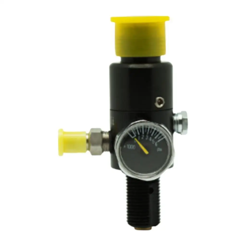 

Air Regulator Gauge Alloy 4500psi High Pressure Tank Regulator Valve with Gauge for HPA Air Compressor Use