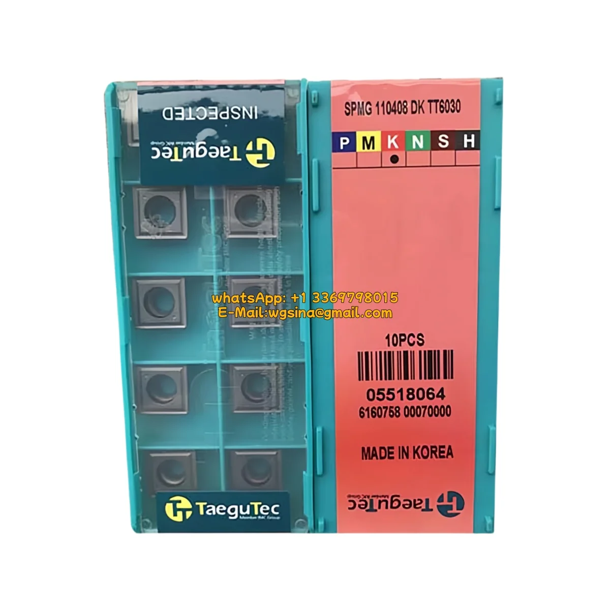 

100% Original SPMG0502 04 060204 07T308 090408 110408 -DG DK TT8020 TT9030 TT6030 U-Drill Insert 10PCS