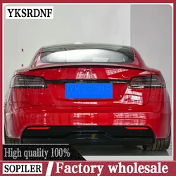 Per Tesla Model S 2012-2023 materiale ABS di alta qualità portellone auto primer colore spoiler posteriore modello s car trunk spoiler splitter