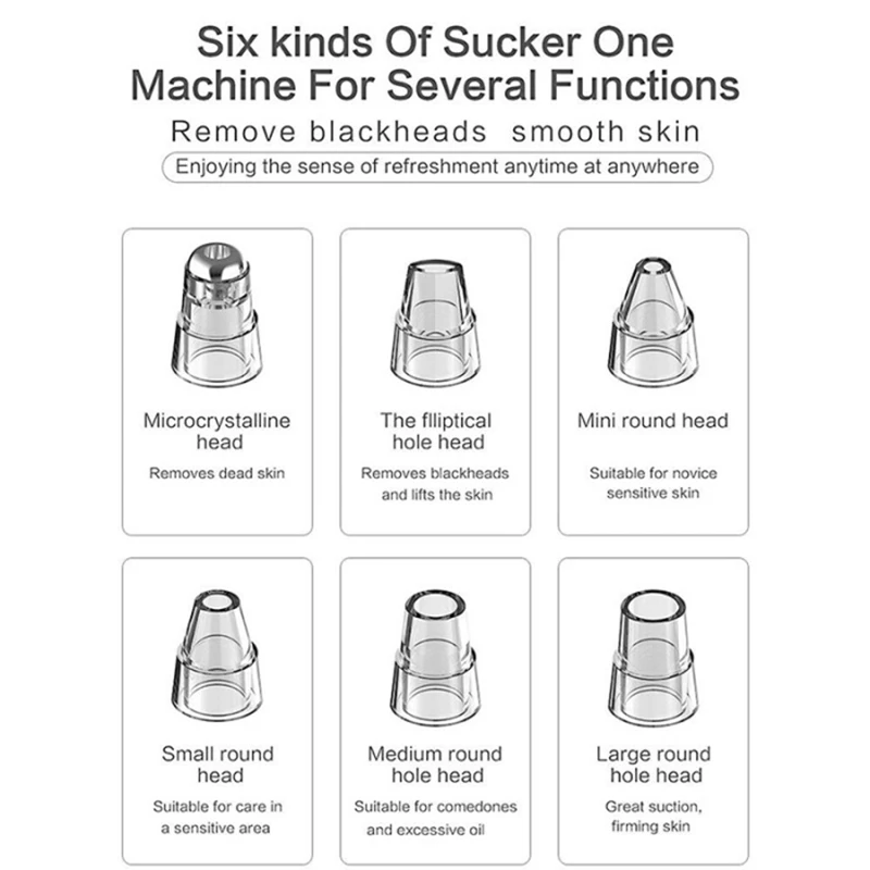 Strumento elettronico per la pulizia dei pori dello strumento di aspirazione sottovuoto per la rimozione dei punti neri LCD