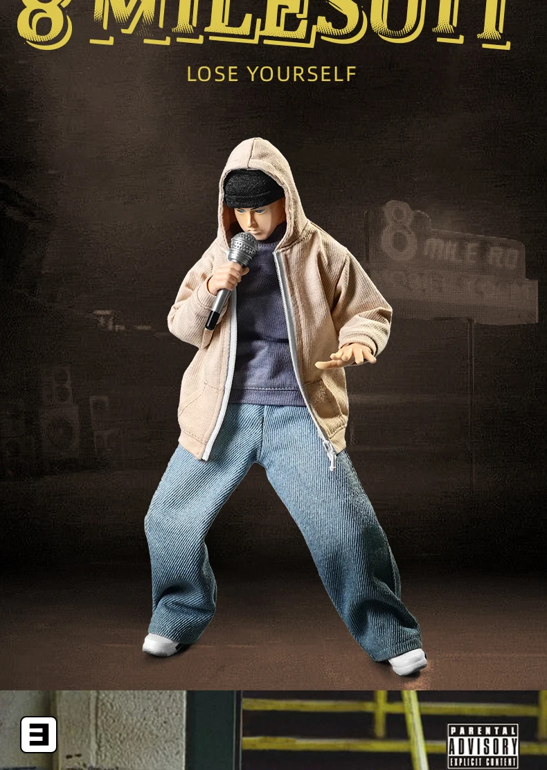 GOON Original 1/6 Scale Collectible Male Soldier American Rapper Eminem 12" Action Figure Full Set Decoration Creative Model