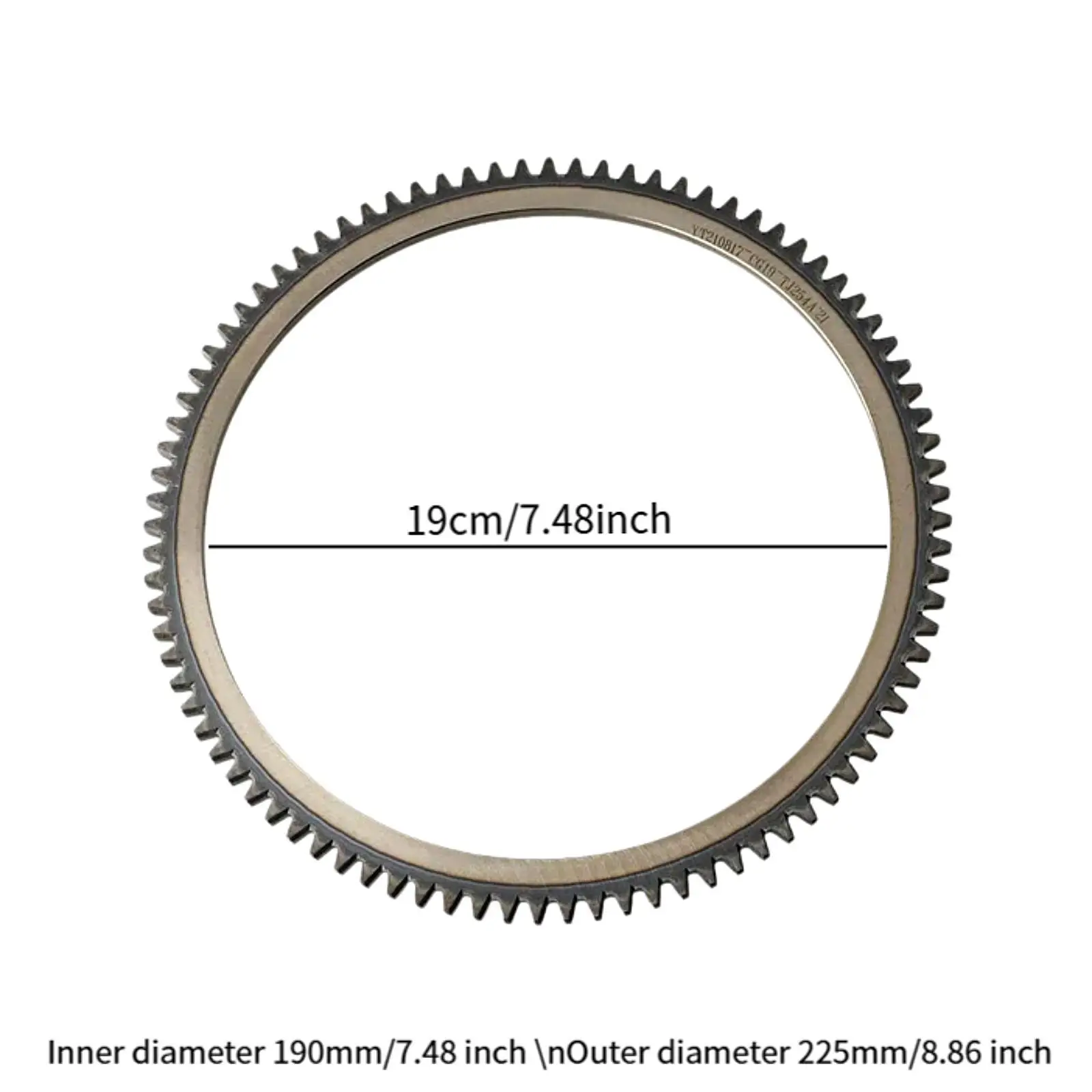 

Outboard Engine Flywheel Gear Ring Assembly Black Metal Maintenance Part for F15SMHA_01 Generator 2006 and Later