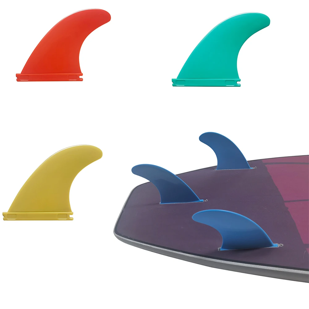 

Nylon UPSURF FUTURE G5 Size Surfboard Fins 4 Colors Plastic Surfing Fins 3pcs per set Single Tabs Funboard Fins Surf Accessories