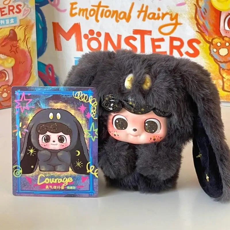 

JOTOYS Qbao Emotional Furry Monsters Series Blind Box Trend Plush Keychains Cute Dolls