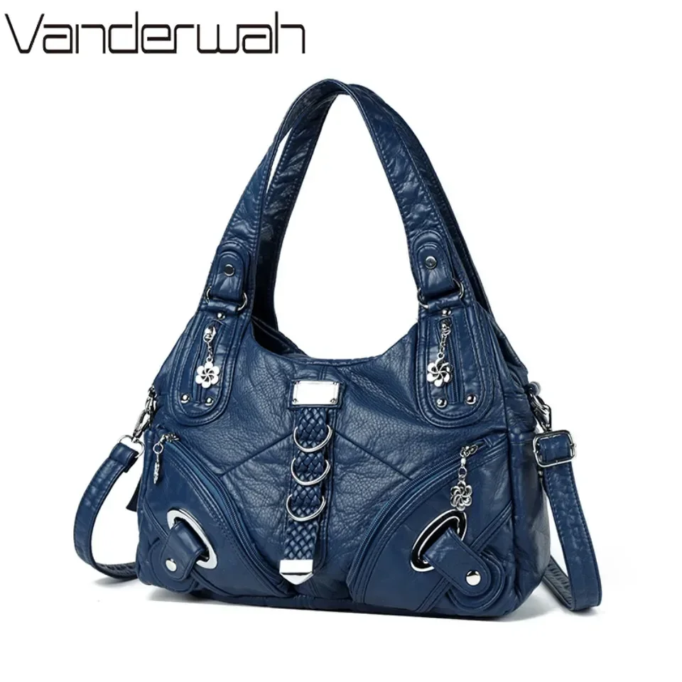 

Women Fashion Shoulder Party Bags for Women PU Leather Top-handle Handbag Female Satchel Dumpling Pack Tote Carrying Bag Hobos