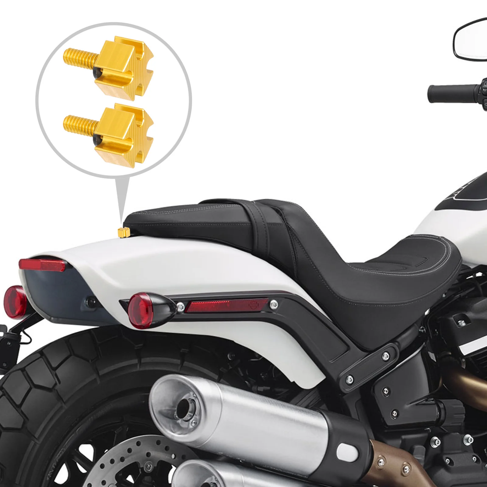 

2pcs Aluminum Rear Seats Screws Quick Release Bolt For Seat Mounting Durable Tool-Free Installation Accessories Aluminum Screw