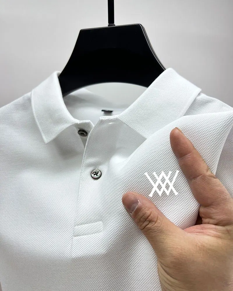 Sommer heiß verkaufen Männer kurz ärmel ige Polos hirt T-Shirt cool und atmungsaktiv Polos hirt Business lässig schweiß absorbierende Top