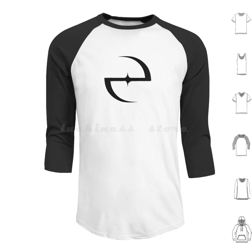 Evanescence Minimalistic Black Logo With Shadow Hoodies Long Sleeve Evanescence Band Symbol Amy Lee Simple Logo