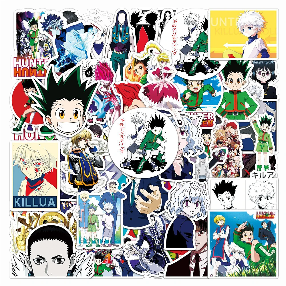 10/30/50pcs HUNTER×HUNTER Anime Stickers Killua GON FREECSS Cartoon Decals Laptop Suitcase Phone Cool Graffiti Sticker Wholesale
