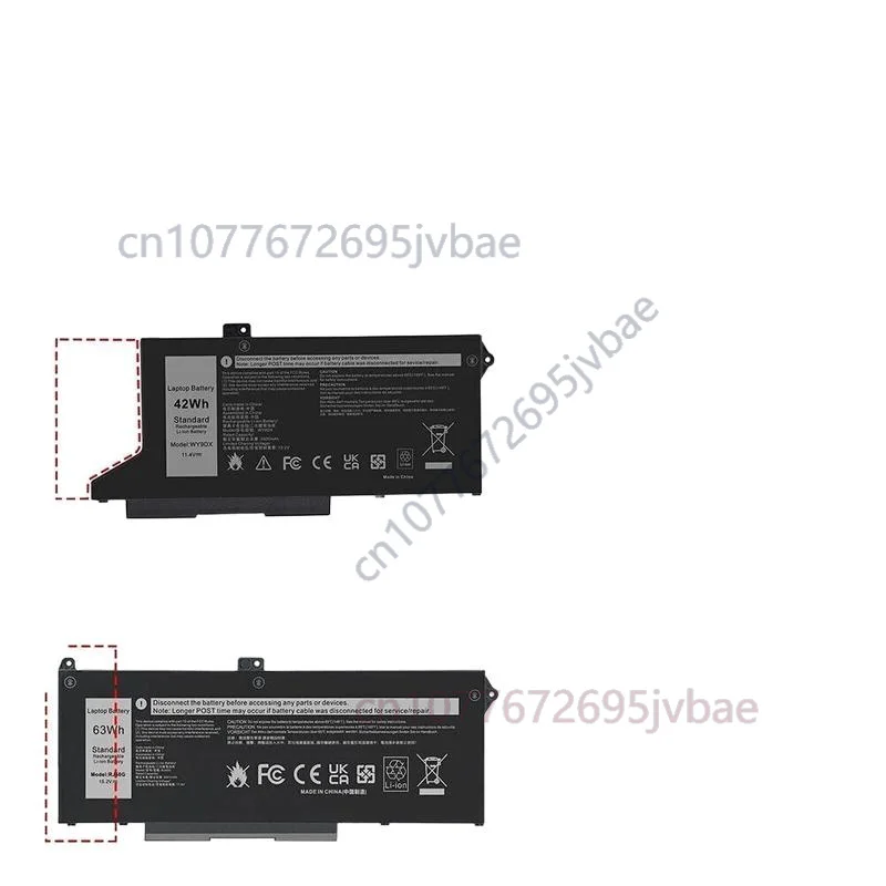 

11.4V 42Wh WY9DX Battery For Dell Latitude 14 5420 15 5520 3560 005R42 0M3KCN