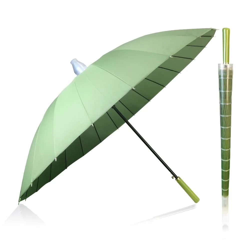 Golf umbrella 24 bone belt waterproof cover long handle umbrella full fiber high-end business umbrella automatic