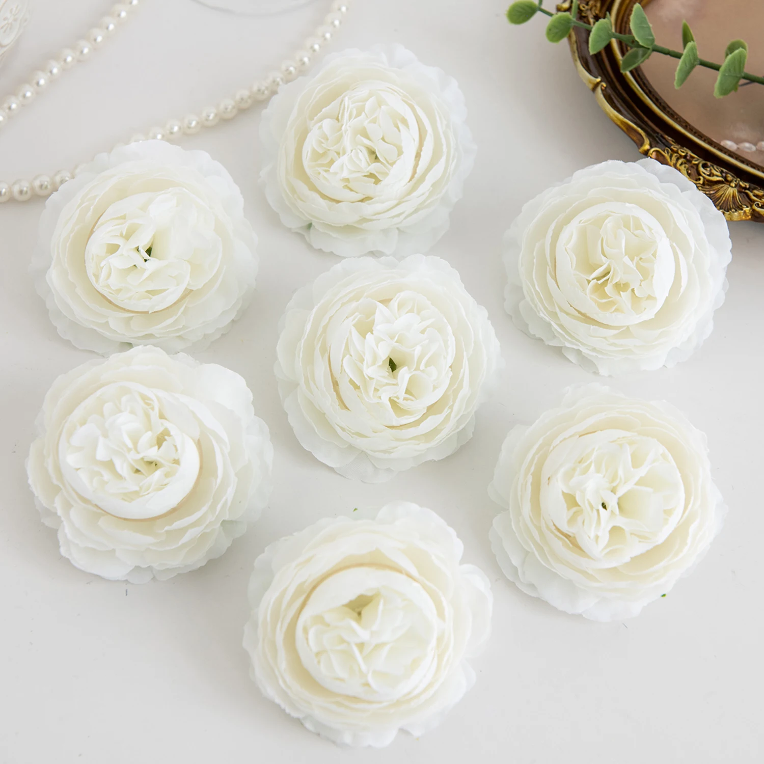 Künstliche Blumen Seiden-Pfingstrosen-Stiel-Kombination Garten Hochzeit Brautstrauß Heimdekoration Festliche Party Kranz DIY Box Deko – Detail 7