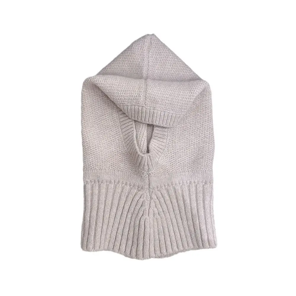 

Модный вязаный шарф из полиэстера, шапки, защита шеи, защита ушей, теплая Балаклава, ветрозащитная однотонная теплая шапка-шарф