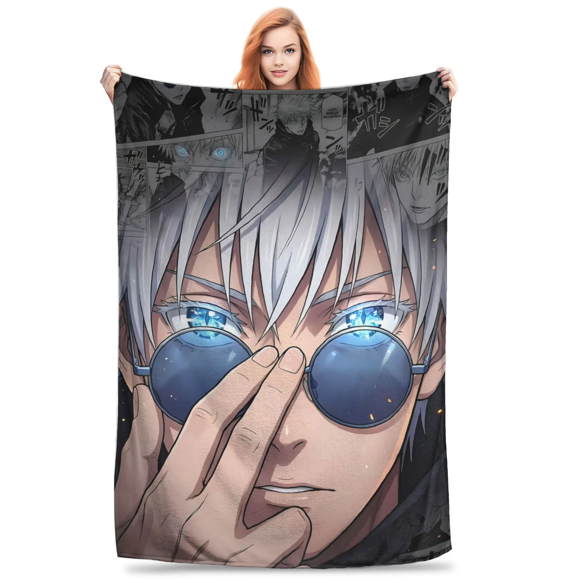 1PC Home Jujutsu Kaisens Blanket Throw Blanket funko Novelty Warm Blanket All Season Gift