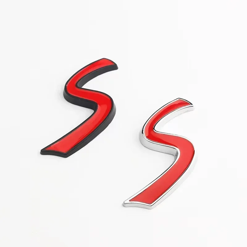 Naklejka 3D Metal Red Mini Cooper S Emblemat Naklejka do Mini R50 R52 R53 R56 R57 R58 F55 F56 Akcesoria do stylizacji samochodów