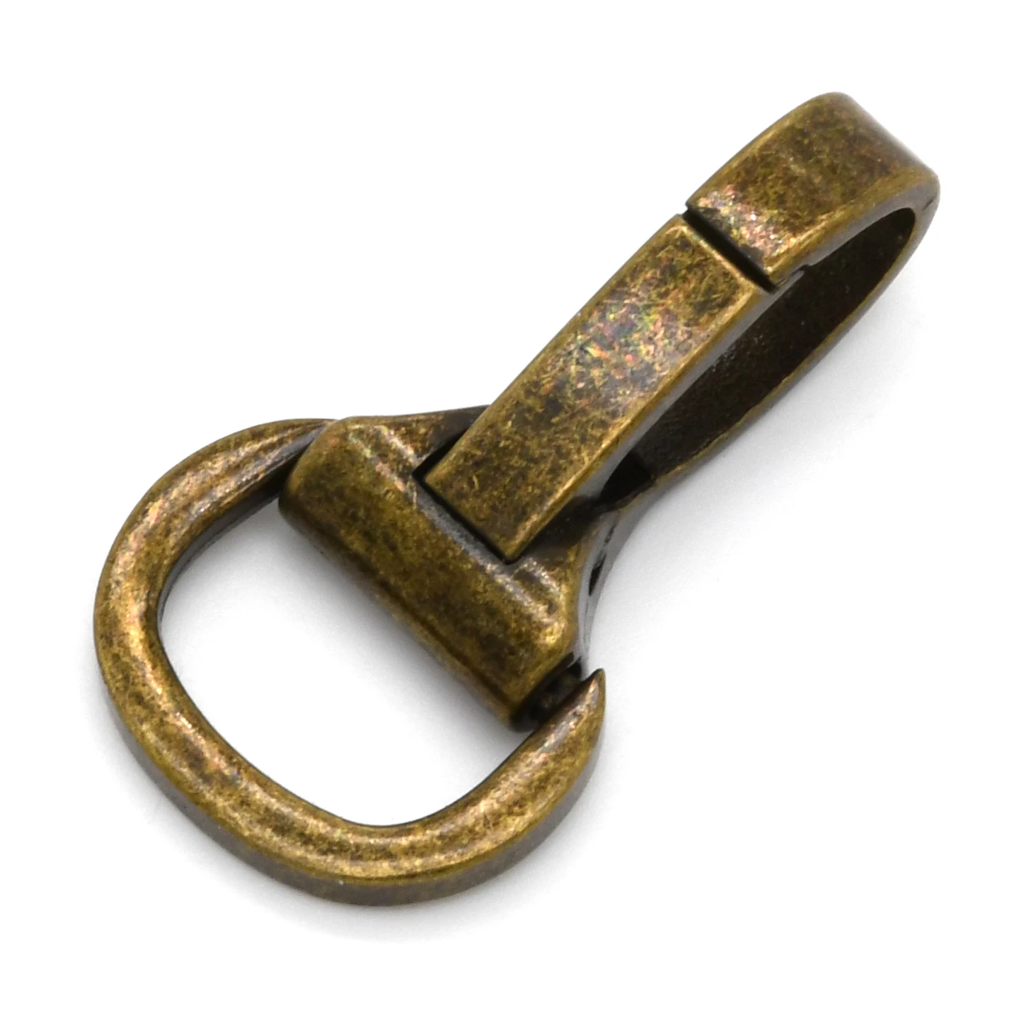 Karabinerhaken aus Metall mit Karabinerhaken, Karabinerverschluss, Federtor für Lederhandwerk, Taschengurt, Gürtel, Gurtband, Schlüsselanhänger – Detail 14