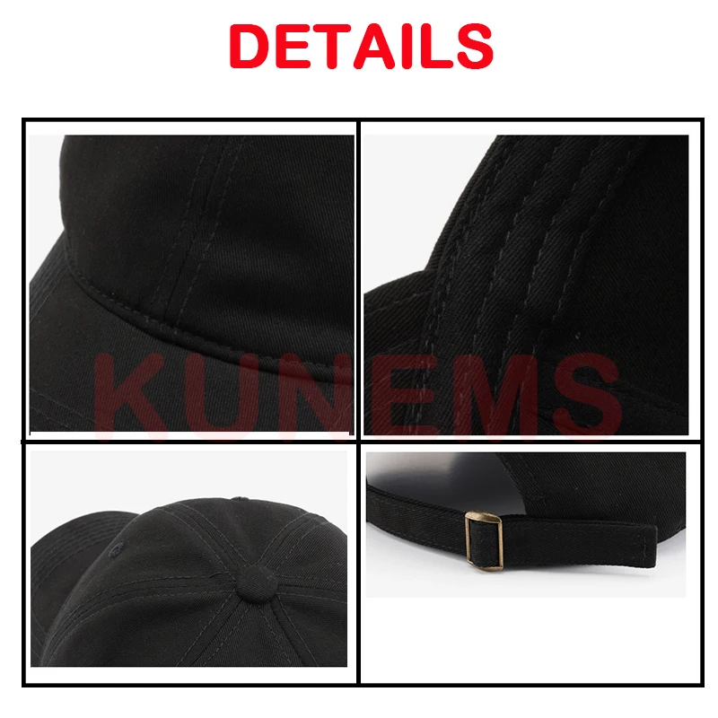 KUNEMS Custom LOGO Cotton Baseball Cap for Women and Men DIY Print Sun Hat Custom Embroidery Text Design Trucker Mesh Hat Unisex